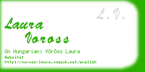 laura voross business card