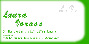 laura voross business card